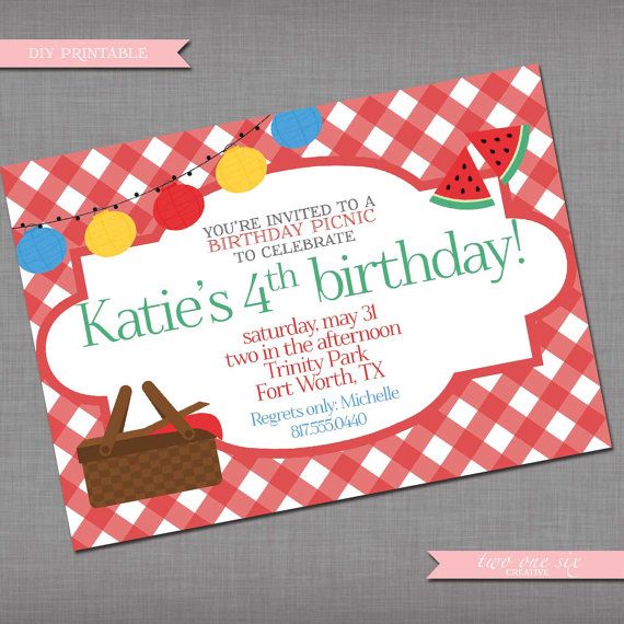 8 best Picnic invitation images on Pinterest Birthdays, Invites - picnic invitation template 8 best Picnic invitation images on Pinterest Birthdays, Invites - picnic invitation template