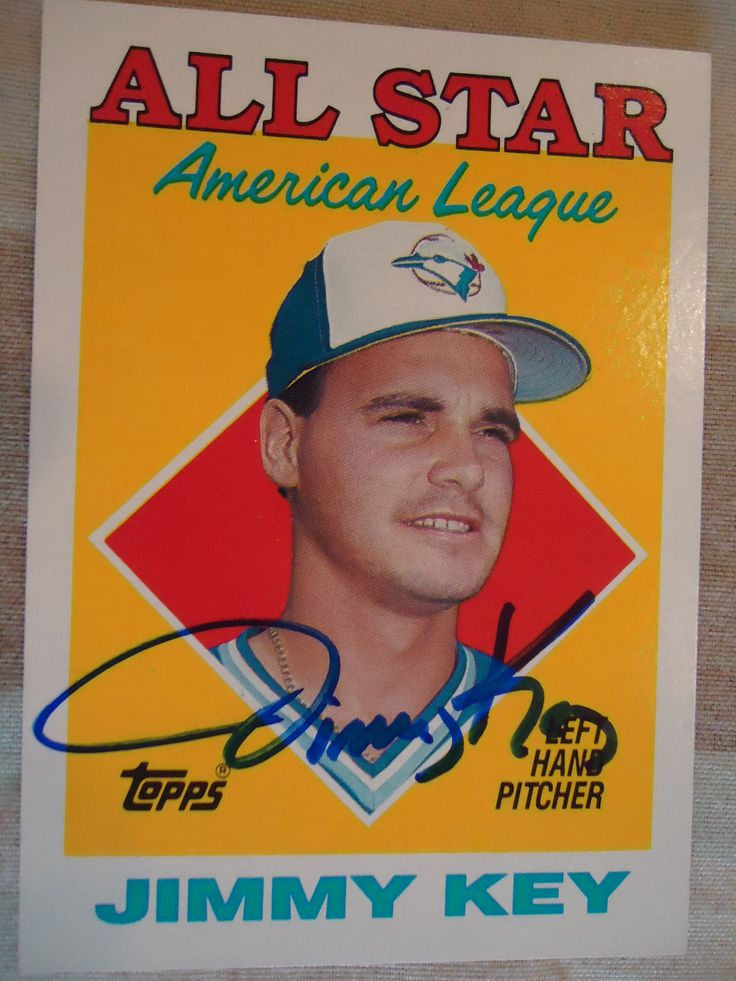 1988 Topps 395 Jimmy Key (TTM) American league, Baseball cards, League