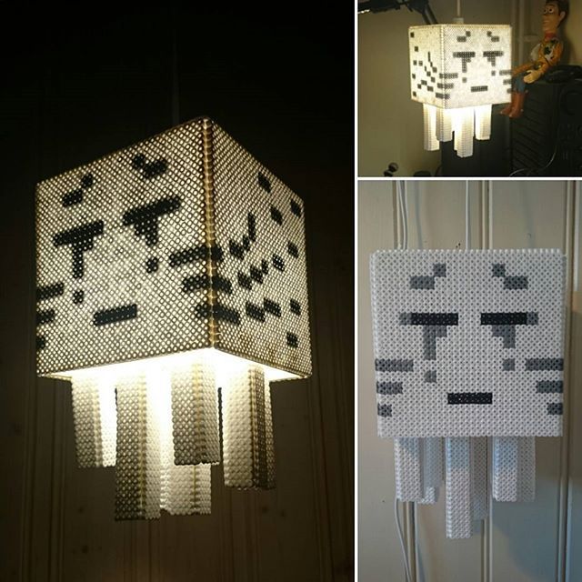 Ghast lampe! #minecraft #hamabeads #kreasiw | Minecraft room Ghast lampe! #minecraft #hamabeads #kreasiw | Minecraft room