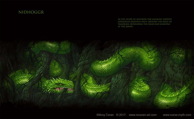 norse mythology nidhogg norse mythology nidhogg