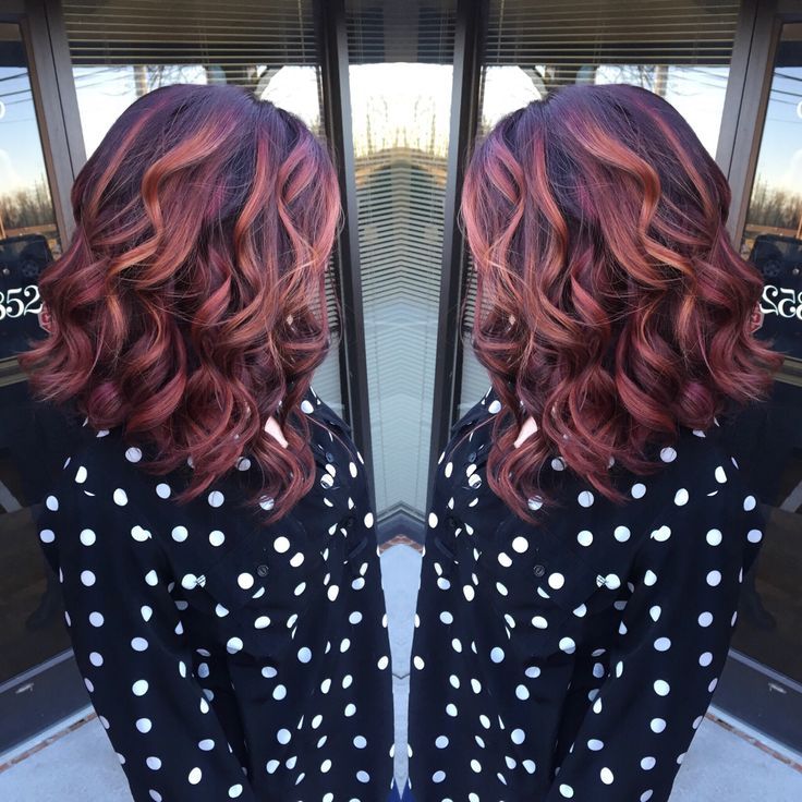 Short Red Natural Hair Brown Highligts Short Red Natural Hair Brown Highligts