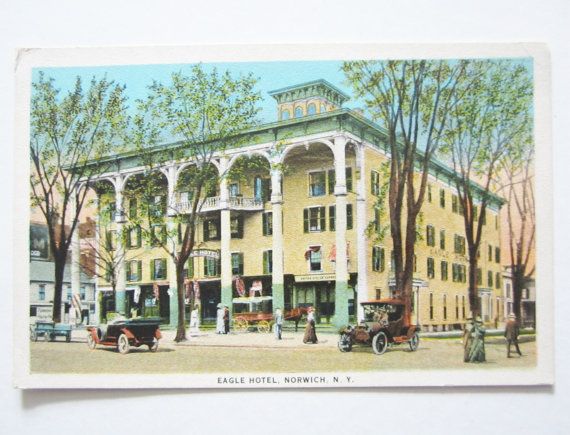 Vintage Eagle Hotel In Norwich N Y Postcard C T By Plaidpearls Vintage Eagle Hotel In Norwich N Y Postcard C T By Plaidpearls 3 99 Pinterest Hotels New York And