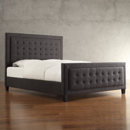 Weston Home Leyton Upholstered Low Profile Bed Frame Sets King Panel Bed Frame Sets King Upholstered, Leystone King Panel Bed