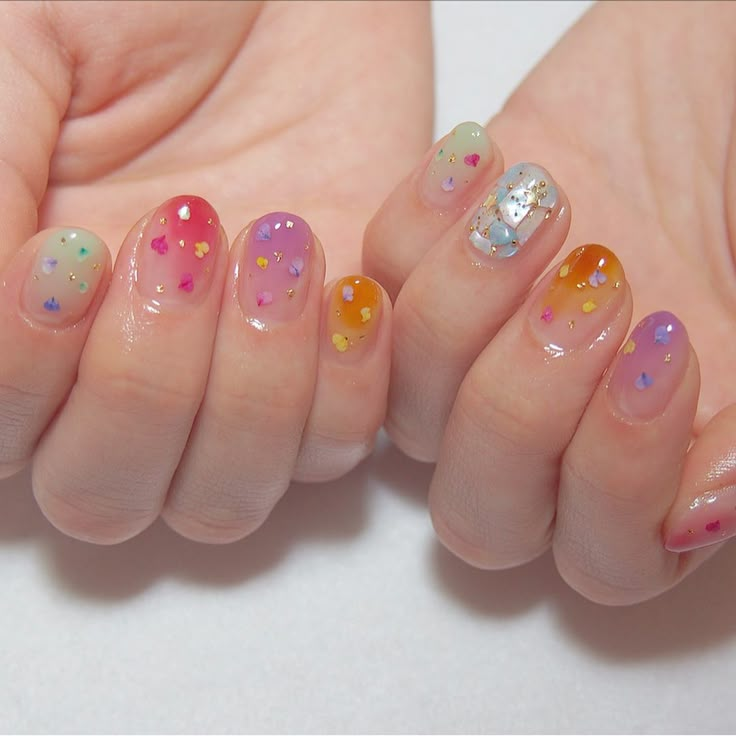 トロピカル How To Do Nails, Fun Nails, Pretty Nails, Happy Nails, Glitter Nails, Minimalist Nails, Nail Art Designs, Nails Design, Cute Easy Nail Designs