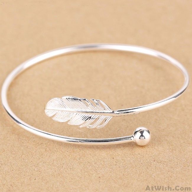 Fresh Women Silver Bangle Feather Simple Open Bracelet Only 26 99 Fresh Women Silver Bangle Feather Simple Open Bracelet Only 26 99 In 2018 Fashion Bracelets Pinterest Bangles And Jewelry
