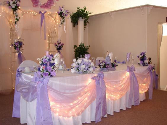 wedding reception table