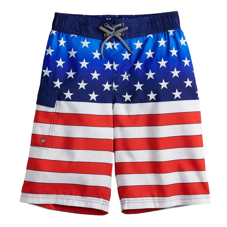 Boys 8-20 ZeroXposur Americana Swim Trunks | Swim trunks, Fall fashion ...