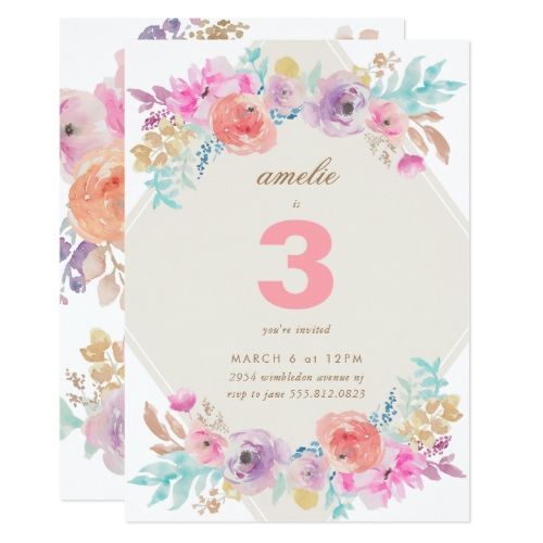 invitation bday card