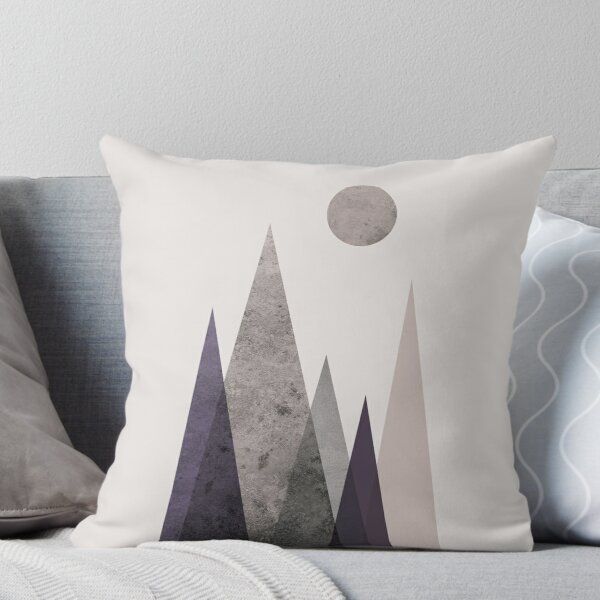 Scandinavian Mountains | Throw Pillow Indie Lumbar Pillow in 2020 | Pillows