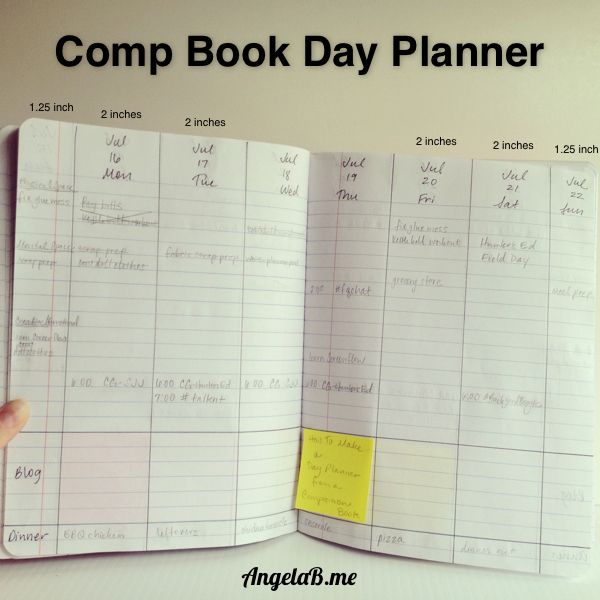 how to make a weekly calendar