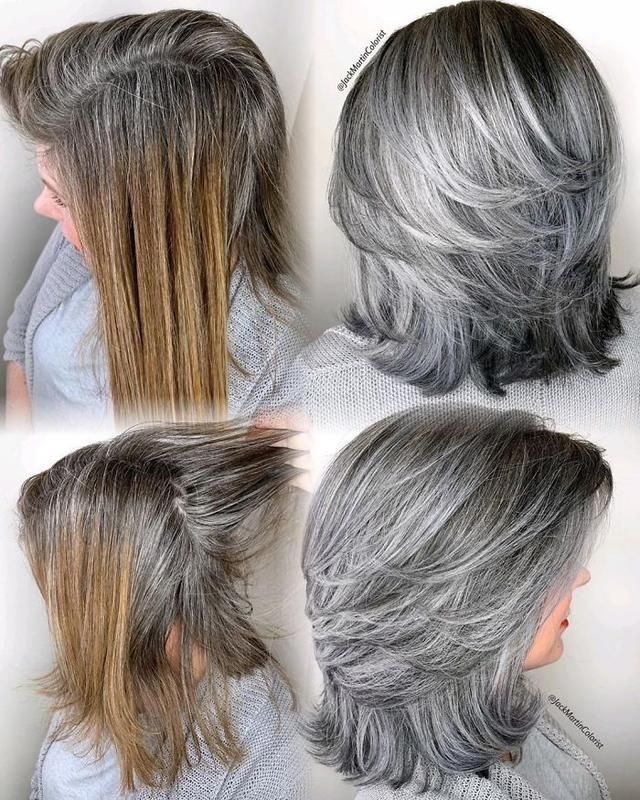 Instead Of Covering Grey Roots, This Hairdresser Makes