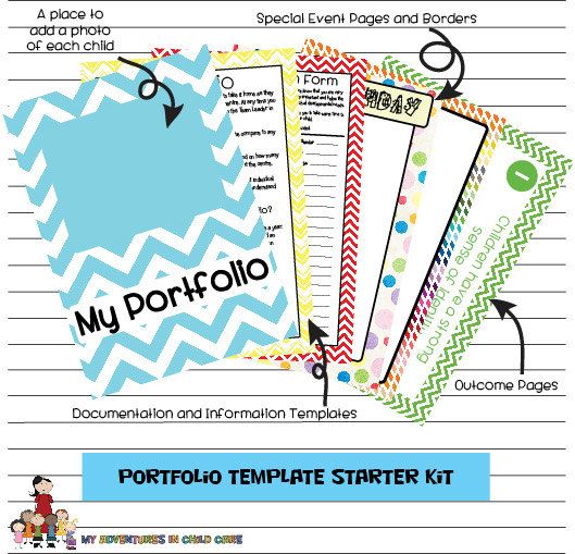 Child Portfolio Templates Starter Kit Pupil Portfolio Ideas