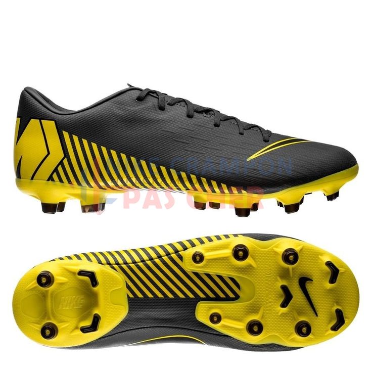 Nike Mercurial Vapor XII Academy MG Game Over Noir Jaune ... Nike Mercurial Vapor XII Academy MG Game Over Noir Jaune ...
