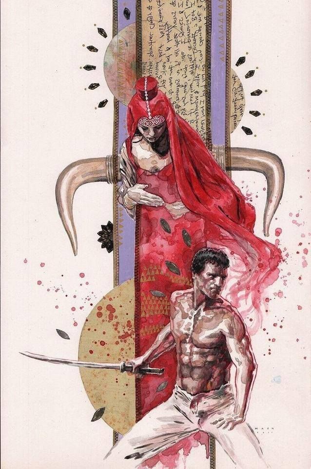 David mack painting for the back cover of the immortals book David mack painting for the back cover of the immortals book