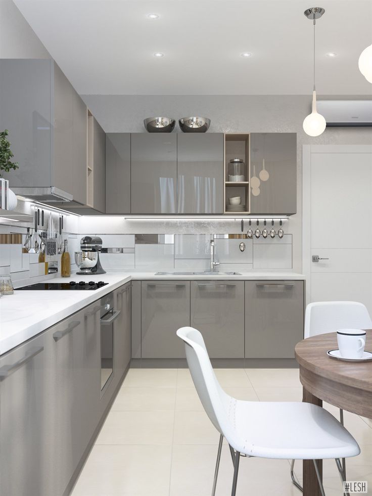 25 Grey Kitchen Ideas Modern Accent Design Designs Furniture Cabinet 25 Grey Kitchen Ideas Modern Accent, How Can I Make My Small Kitchen Look Luxurious
