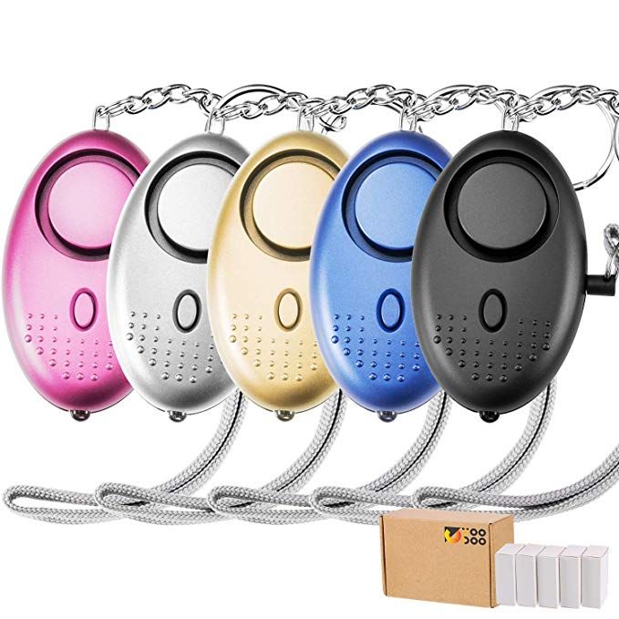 Toodoo 130 Db Safesound Personal Security Alarm Keychain Safety Emergency For Women Kids Girls Self Defen Personal Security Pack Safe Self Defense Keychain