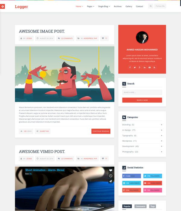 blog design template