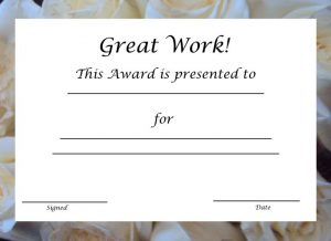 great job work printable certificate template free good work certificates