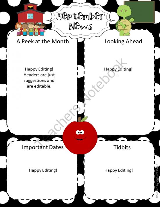 68 best Class Newsletter images on Pinterest Newsletter ideas - preschool newsletter template 68 best Class Newsletter images on Pinterest Newsletter ideas - preschool newsletter template
