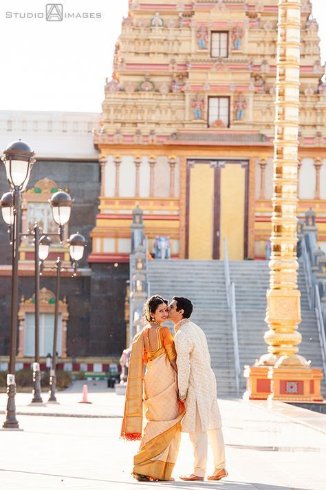 Temple background - Tamil Wedding | Indian wedding photography couples