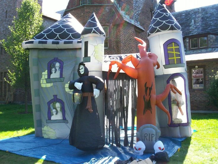 gemmy halloween christmas airblown inflatable haunted house castle yard decor - Halloween Inflatable Yard Decorations gemmy halloween christmas airblown inflatable haunted house castle yard decor - Halloween Inflatable Yard Decorations