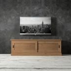 Urban Woodcraft Callanhan 75 in. Antique pine TV Stand