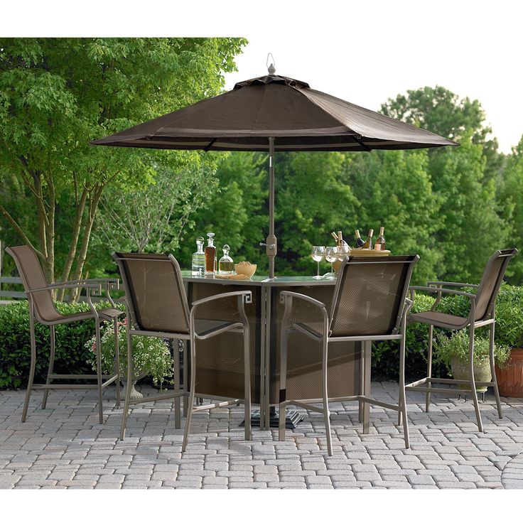 Outdoor Bar Sets Sears Photo 5 Bistro Chairs Patio Furniture Outdoor Bar Sets Patio Furniture, Outdoor Patio Bar Set With Umbrella
