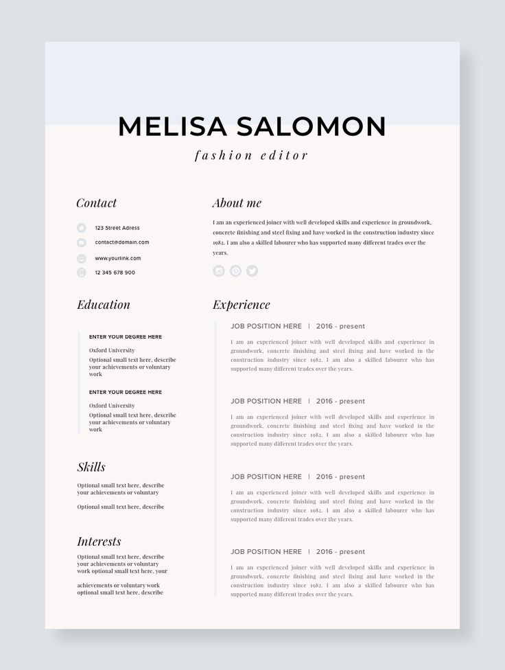 Creative and professional resume template in microsoft word. Cv with modern and clean design. Simple, clean, minimal and feminine style for your inspiration. #resume #microsoftword #cv #resumes #resumetemplate #curriculum #cv #msword #word #microsoftword #template #resumetemplate #mac #editable #downloadable #professional #creative #simple #modern #unique #clean #simple #best #teacher #nursing #administrative #fashion #office #college