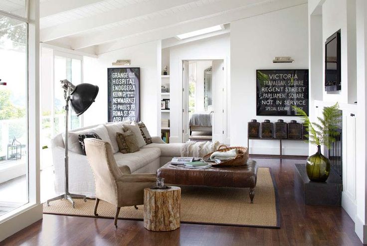 contemporary rustic living room home inspiration pinterest