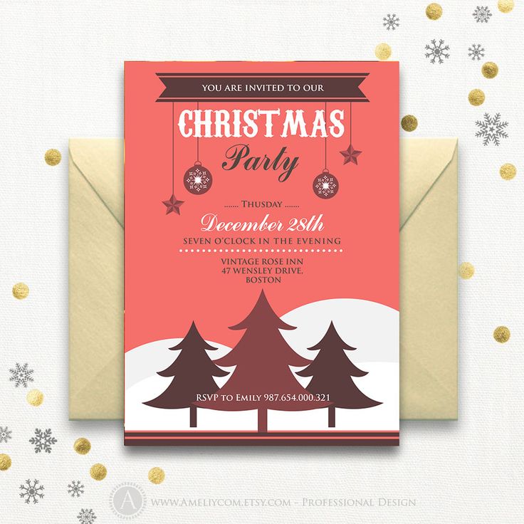 holiday luncheon invitation templates