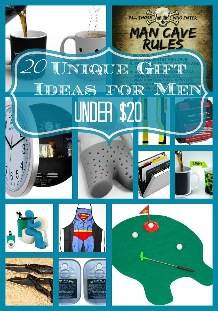 20 Unique Gift Ideas for Men Under $20 Buying a gift on a budget doesn't hav...