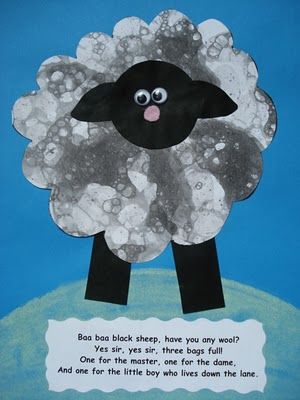 Adorable Craft For The Nursery Rhyme Baa Black Sheep Adorable Craft For The Nursery Rhyme Baa Black Sheep