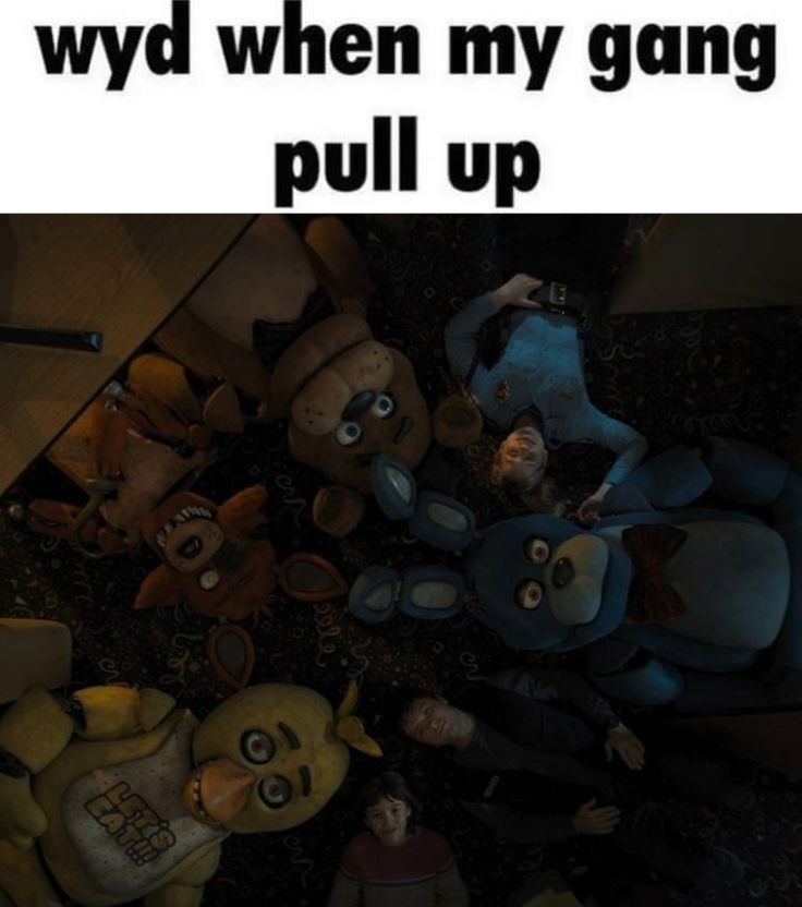 wyd if my gang pull up 1/2 in 2023 | Fnaf movie, Horror book, Fnaf memes