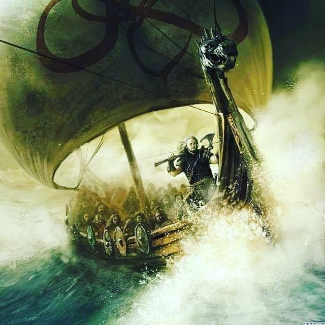 El Marino Poema Vikingo Puedo Cantar Mi Propia Historia Hablar De Mis Viajes Y Como A Menudo He Sufrido Tiempos De Dura Navegación Lobo Bosque Exeter Barcos
