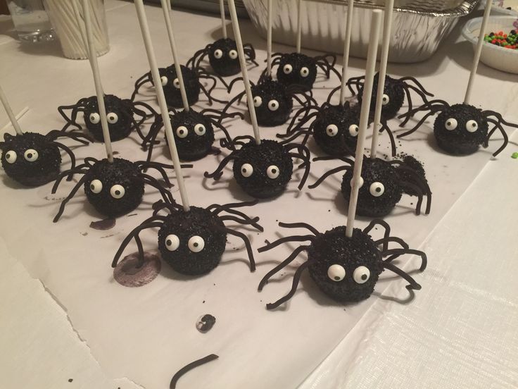 spider cake pops halloween snackshallowen partyhalloween decorationsspider - Halloween Decorations Cakes spider cake pops halloween snackshallowen partyhalloween decorationsspider - Halloween Decorations Cakes