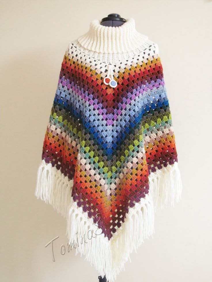 25+ best Crochet poncho ideas on Pinterest Easy crochet shawl, Ponchos and ...