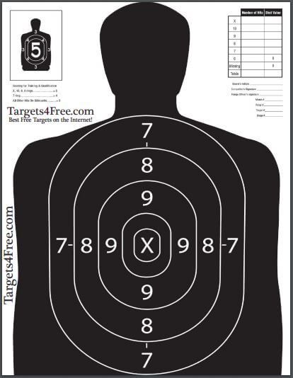 pin on bad guy shooting targets