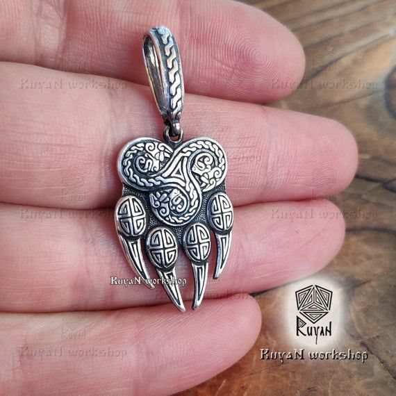 Fenrir Pendant Wolf Trail Paw Viking In 2020 Pendants Jewelry - Sterling Silver Wolf Paw Pendant Fenrir Pendant Wolf Trail Paw Viking In 2020 Pendants Jewelry - Sterling Silver Wolf Paw Pendant