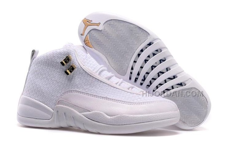 jordan 12 all white and gold