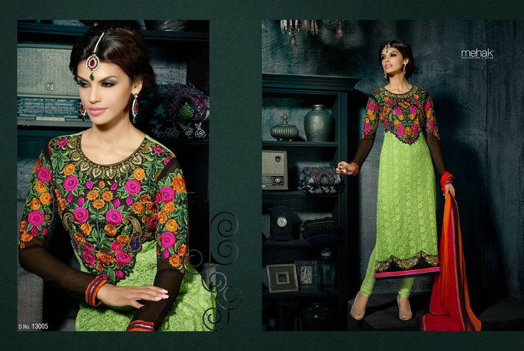 Nude Embroidered Anarakli With Dupatta Design By Pleats By Kaksha Dimple