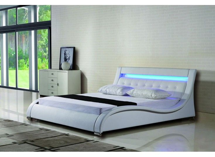 Futuristic! | Leather platform bed, Bedroom bed design, Leather bed