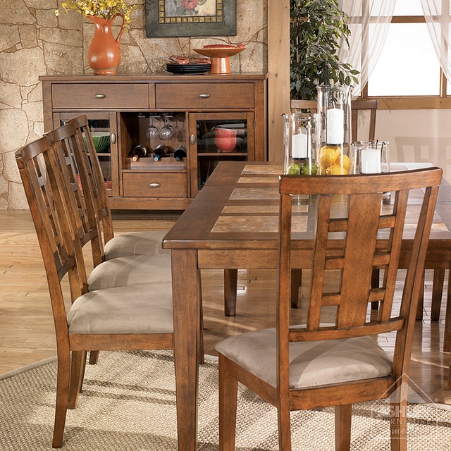 Ashley Furniture Homestore Tucker Tile Top Dining Table Brown Brilliant Tucker Dining Room Set Decorating Design Ashley Furniture Homestore Tucker Tile Top Dining Table Brown Beauteous Tucker Dining Room Set Decorating Design