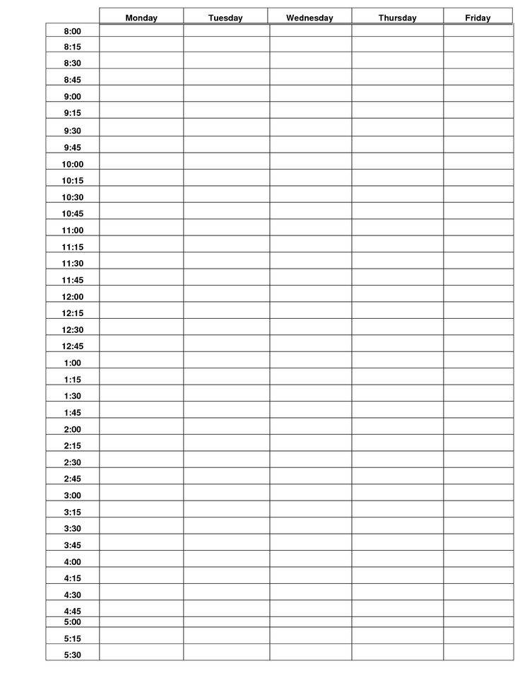 college class planner template
