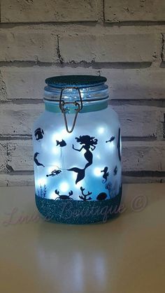 Meerjungfrau Nachtlicht, Stimmung Beleuchtung, kleine Meerjungfrau, Glas mit Lichterketten, Meerjungfrau Glas, Schlafzimmer Licht, Hochzeitsdekoration, Delphin Geschenk Meerjungfrau Nachtlicht, Stimmung Beleuchtung, kleine Meerjungfrau, Glas mit Lichterketten, Meerjungfrau Glas, Schlafzimmer Licht, Hochzeitsdekoration, Delphin Geschenk