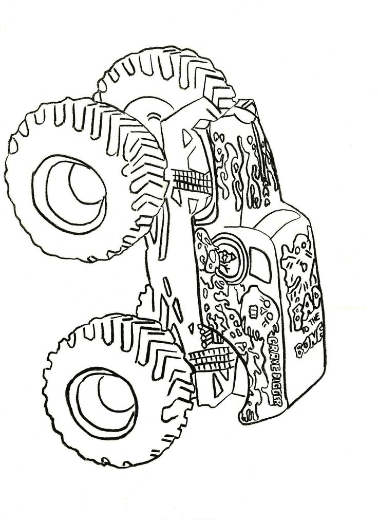 monster truck coloring pages grave digger Marhta Judge