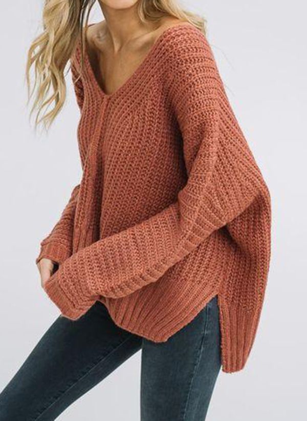 Stylish #sweaters for women 2019 2020 |V Neckline Solid Stylish #sweaters for women 2019 2020 |V Neckline Solid