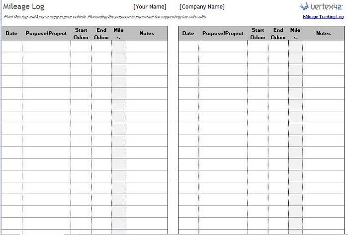 Mileage Log Template 28 | Templates, Templates printable ... Mileage Log Template 28 | Templates, Templates printable ...