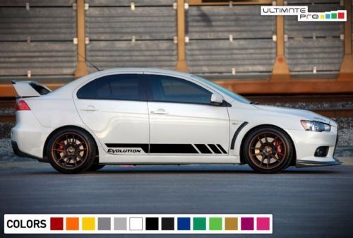 New Mitsubishi Motors Logo EVO Spoiler Decal Pair RalliArt Evolution MR DSM VR-4 New Mitsubishi Motors Logo EVO Spoiler Decal Pair RalliArt Evolution MR DSM VR-4