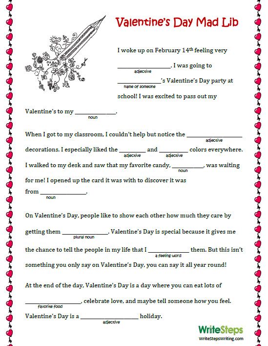 Impertinent image with regard to valentine mad libs printable Mesmerizing image pertaining to valentine mad libs printable