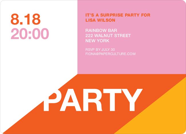 party invitation paper